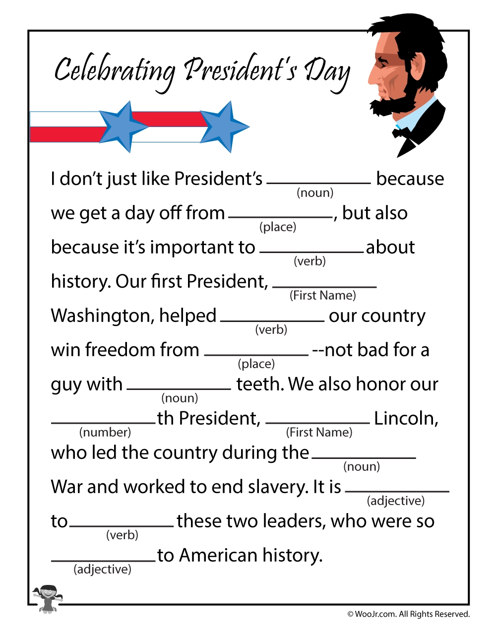 Free Presidents Day Reading Comprehension Worksheets