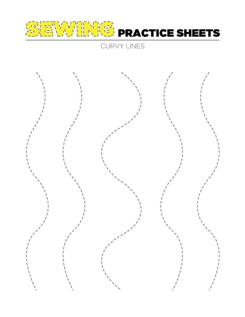 Printable Sewing Practice Sheets Beginner Sewing Projects