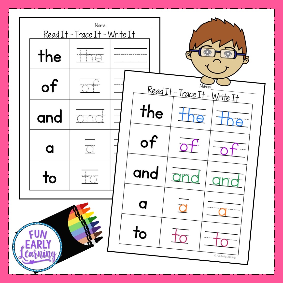 Free Printable Sight Word Tracing Worksheets Free Printable Sight Word Tracing Worksheets
