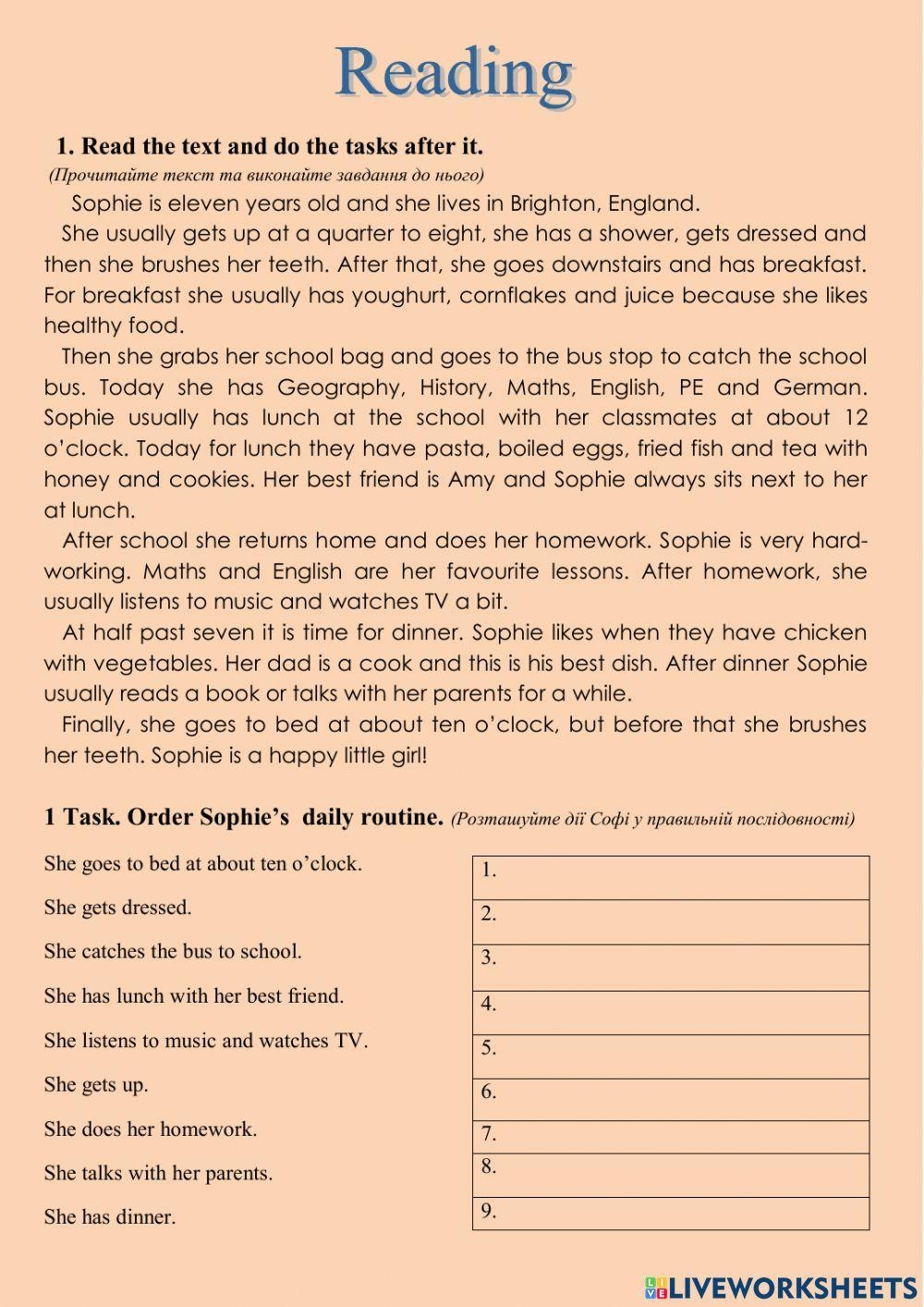 Comprehension Reading 5Th Grade Worksheet
