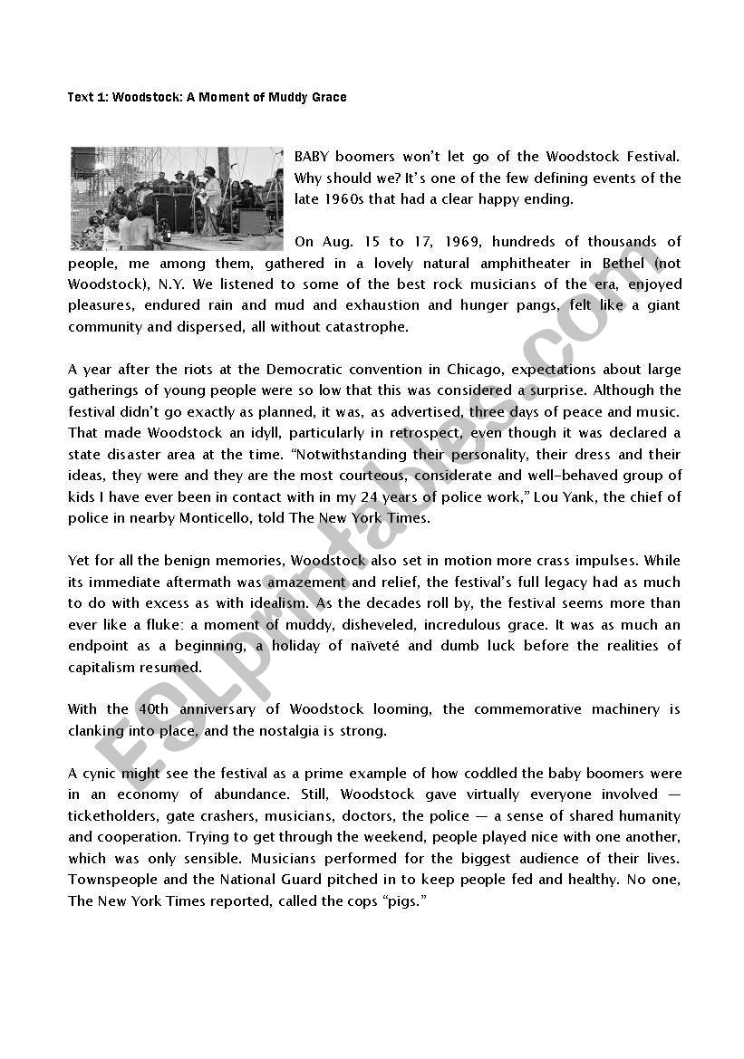 Reading Comprehension For Advanced Students ESL Worksheet By Jr agildo