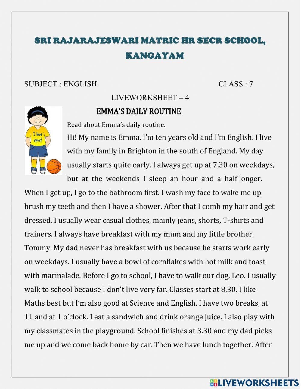 Reading Comprehension Online Exercise For Grade 7 Live Worksheets Worksheets Library Reading Comprehension Online Exercise For Grade 7 Live Worksheets Worksheets Library