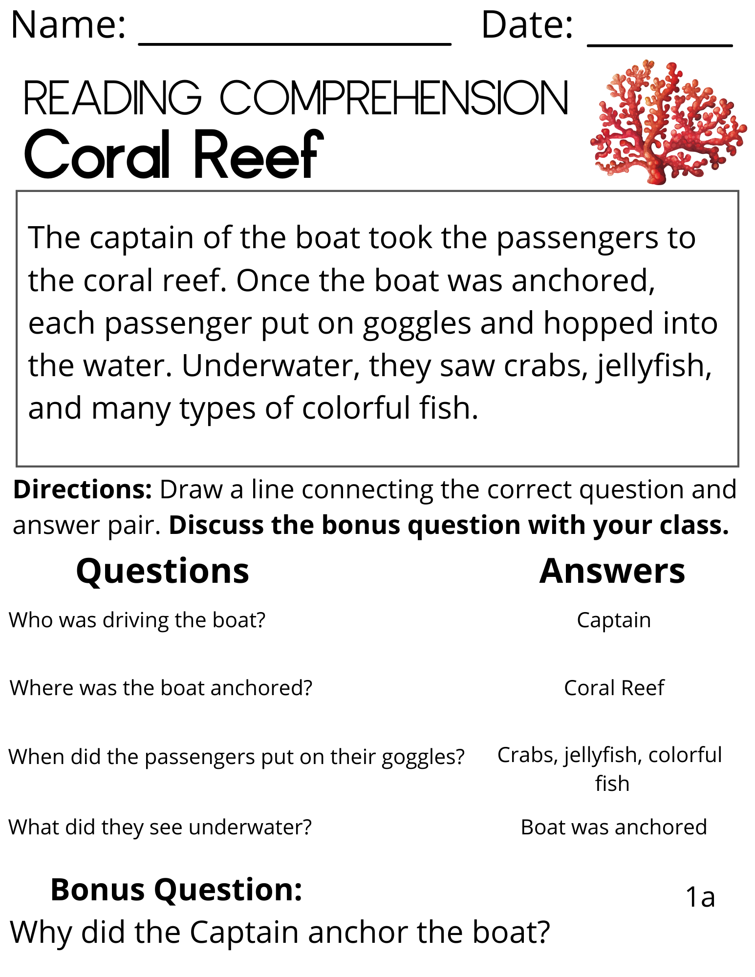 Reading Comprehension Passages 1st Through 3rd Grade Part 1 Made By Teachers