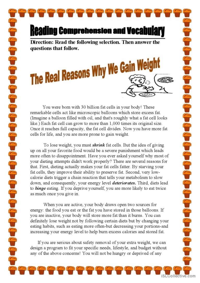 Reading Comprehension Reading For De English ESL Worksheets Pdf Doc