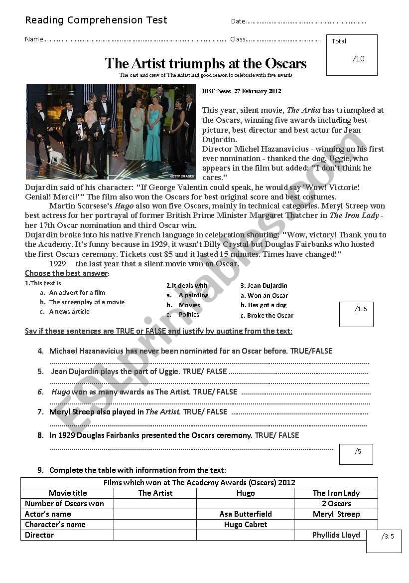 Artists Reading Comprehension 6 8 Worksheets Artists Reading Comprehension 6 8 Worksheets