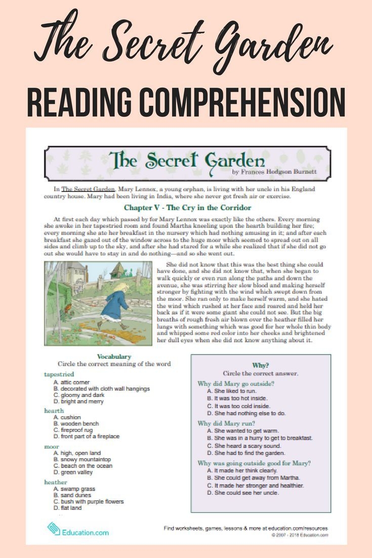 Education Com Reading Comprehension Worksheets