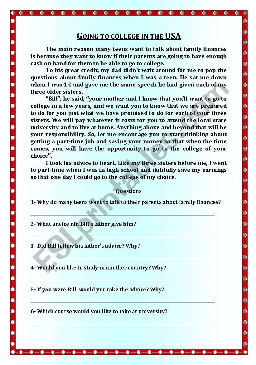 Reading Comprehension Worksheet Bacon And Wool Collection Worksheets Library