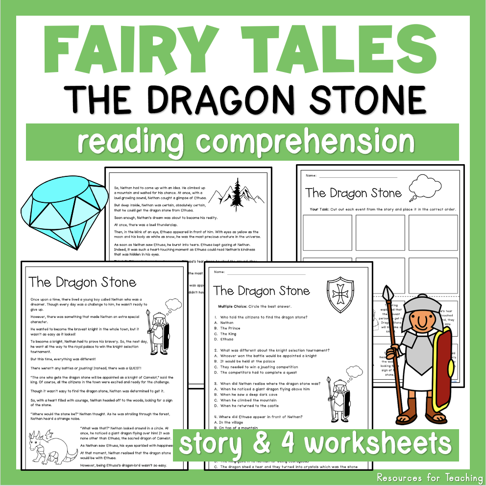 Reading Comprehension Worksheets Fairy Tale 3 Resources For Teaching Australia