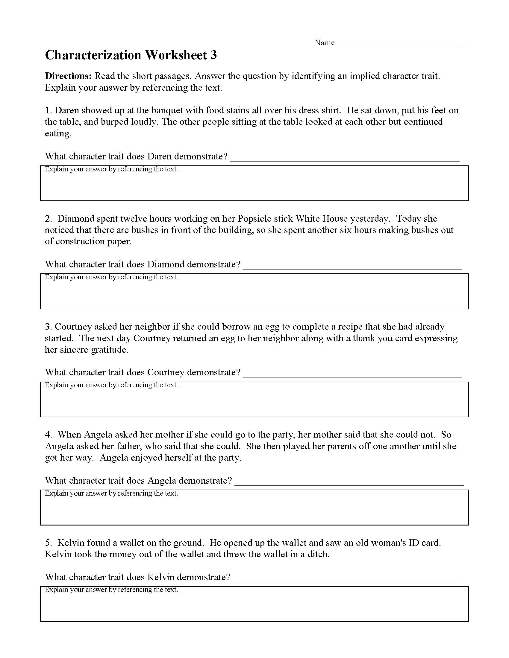 Evidenced Based Reading Comprehension Sat Worksheet