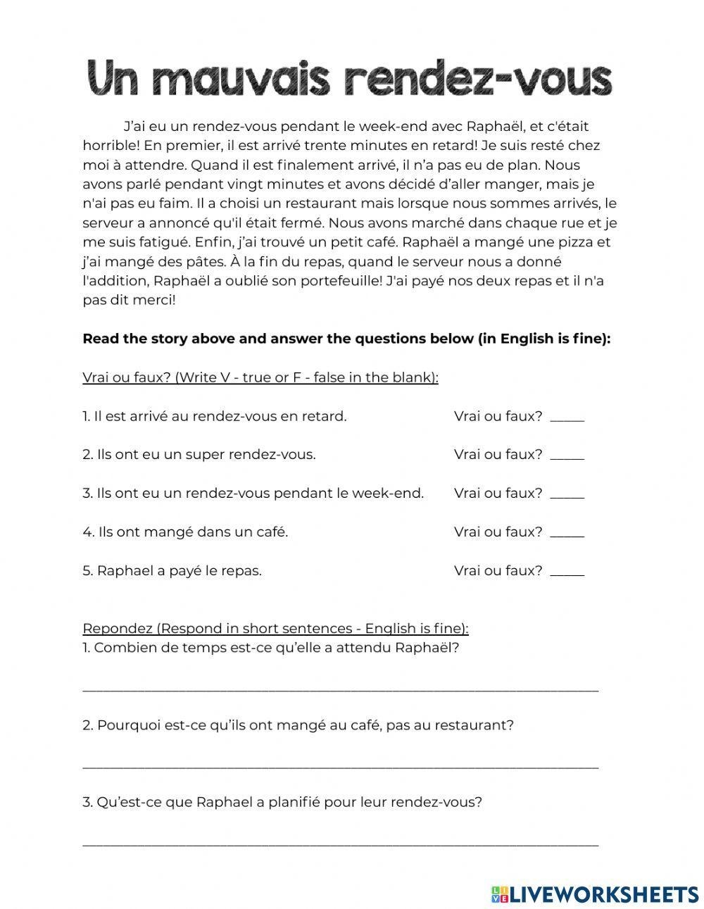 Reading Worksheet 1 8 Worksheet Live Worksheets Worksheets Library