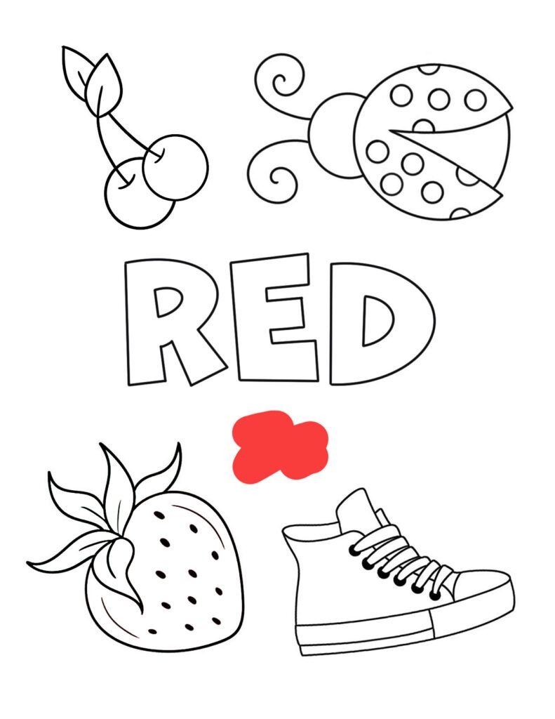 Red Color Activities And Worksheets For Preschool The Hollydog Blog