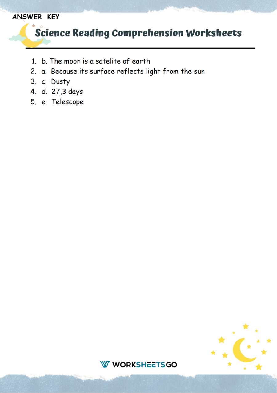 7Th Grade Science Reading Comprehension Worksheets