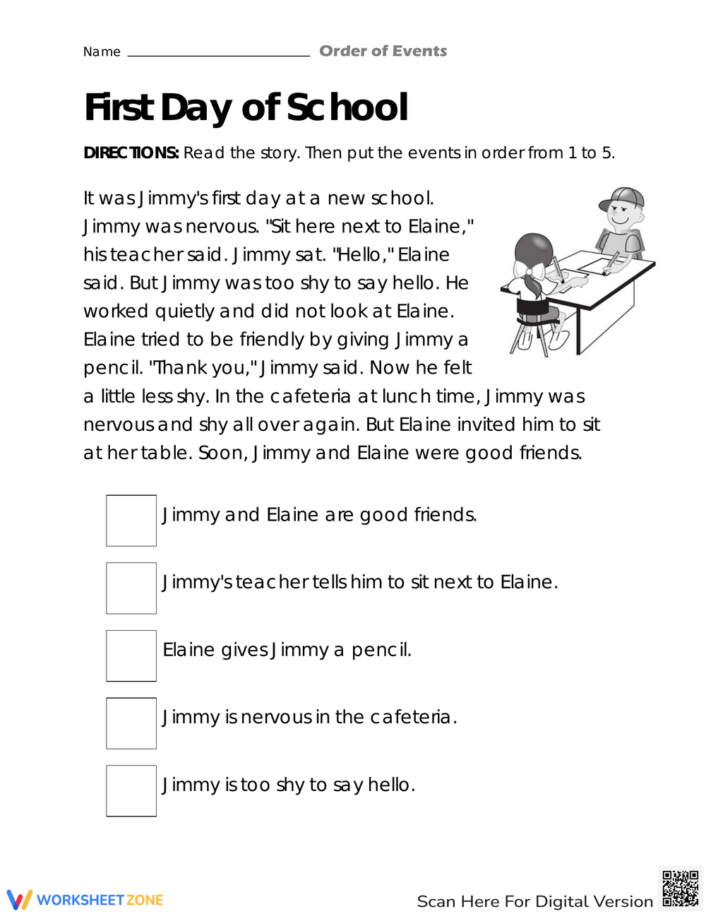 4Th Grade Reading Comprehension Sequencing Worksheets