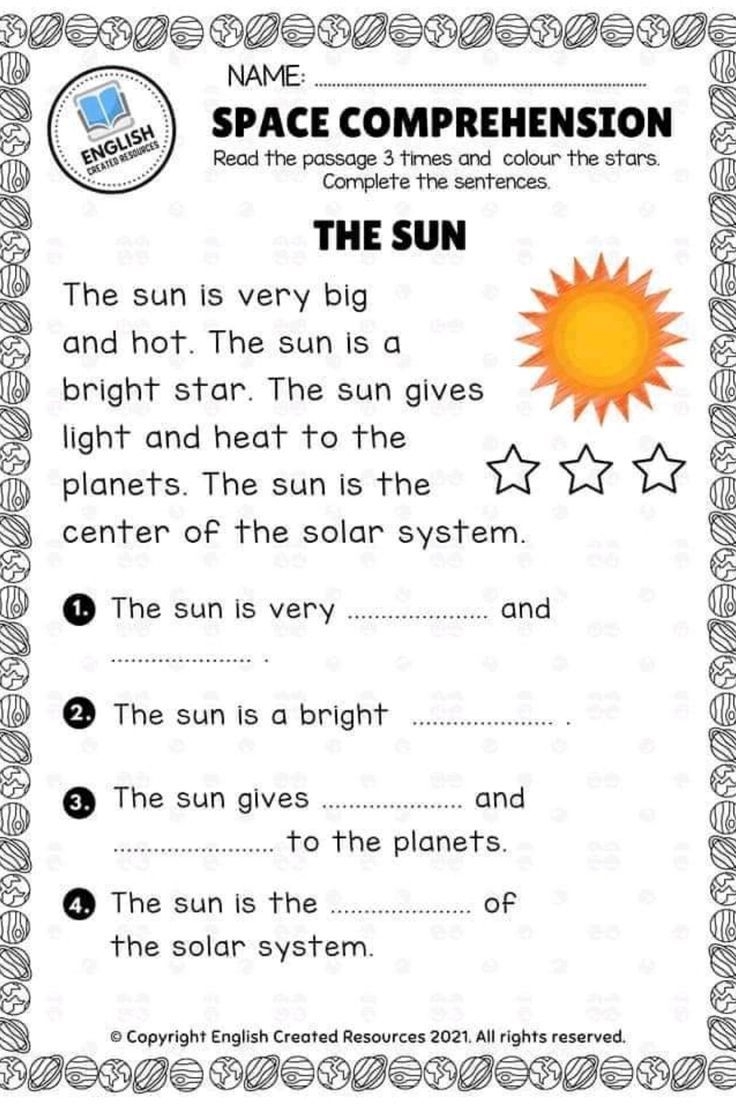 Space Comprehension For Kids Space Comprehension For Kids