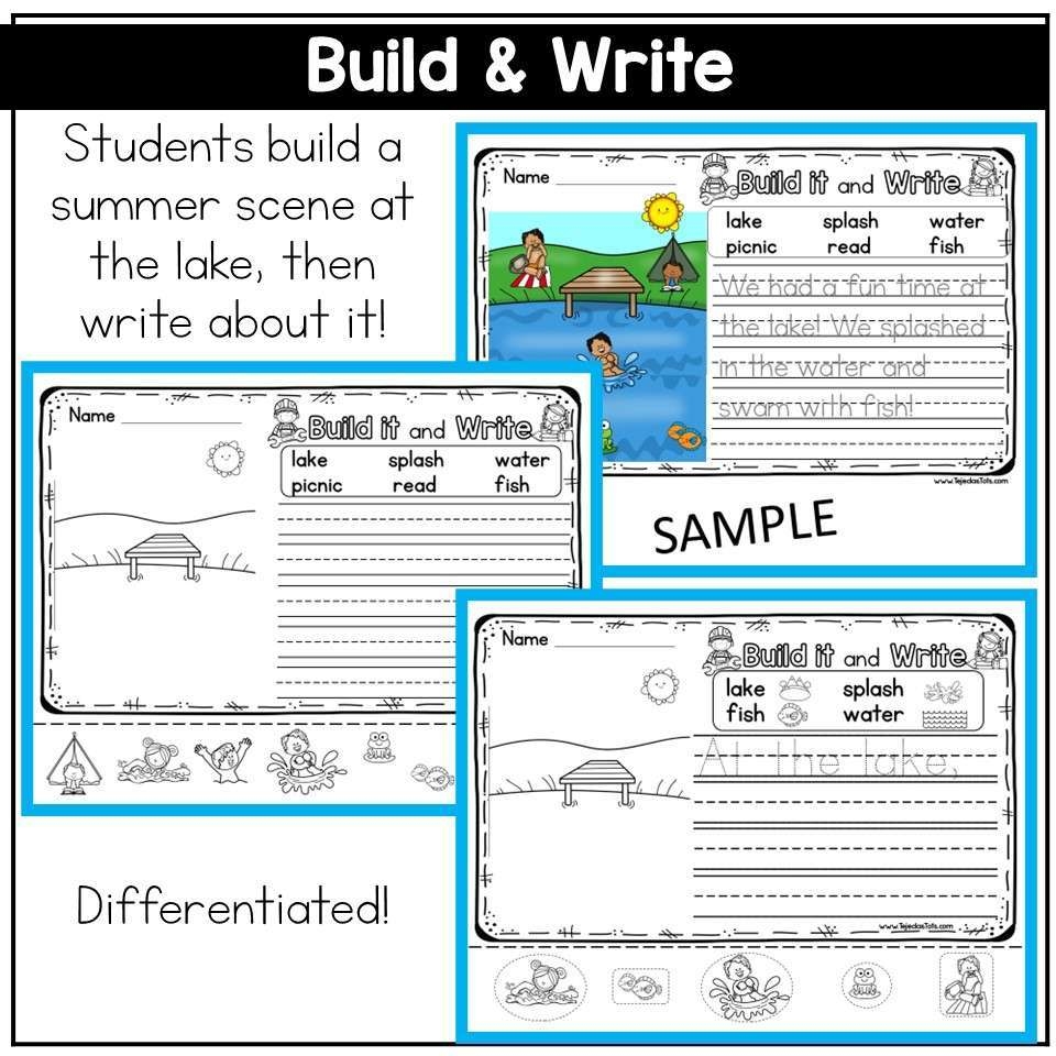 Free Summer Themed Reading Comprehension Worksheets