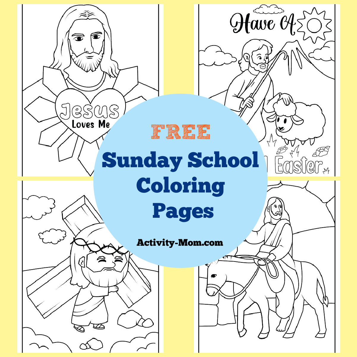 Free Printable Preschool Bible Worksheets