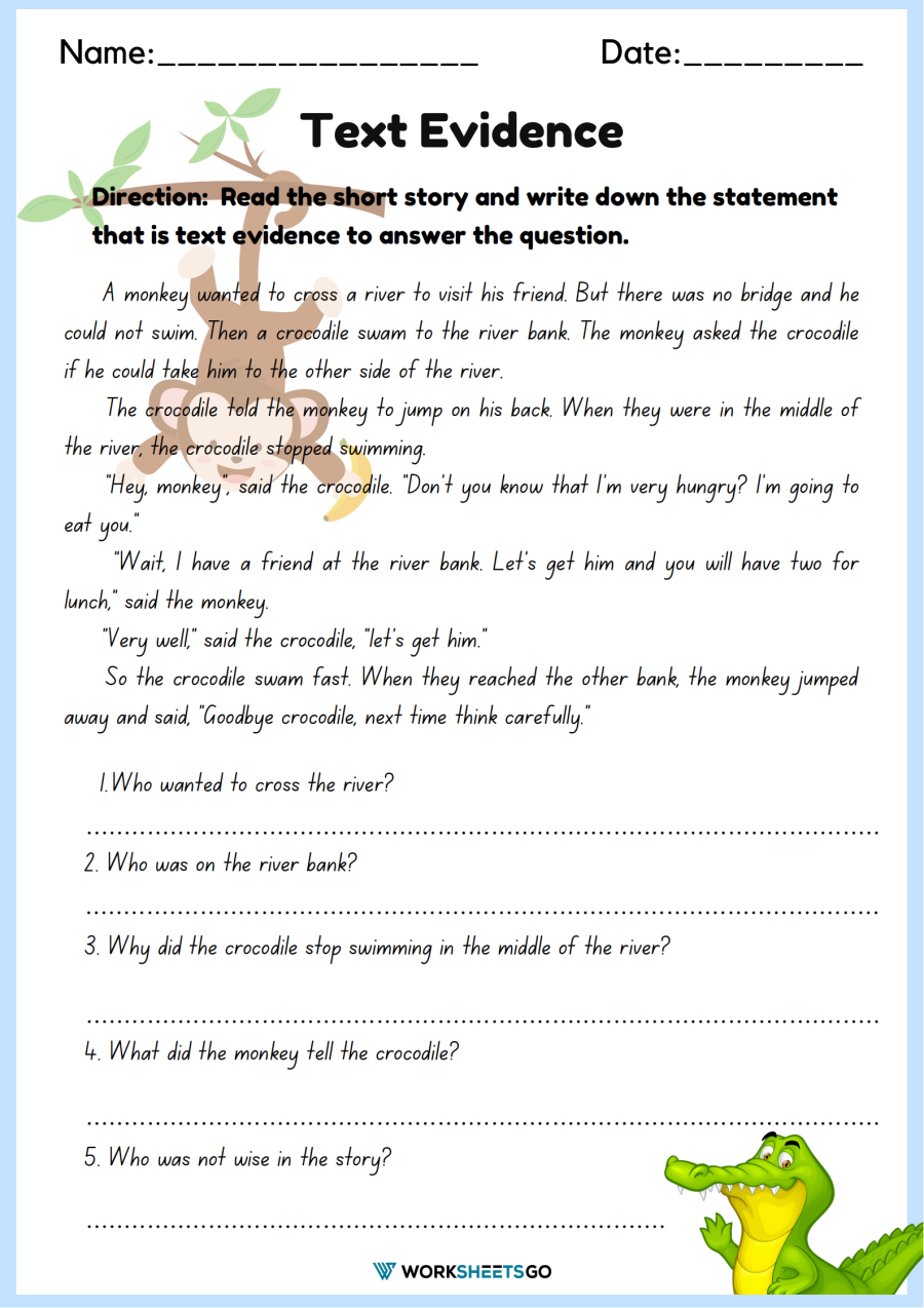 Grammar Bank Reading Comprehension Worksheets