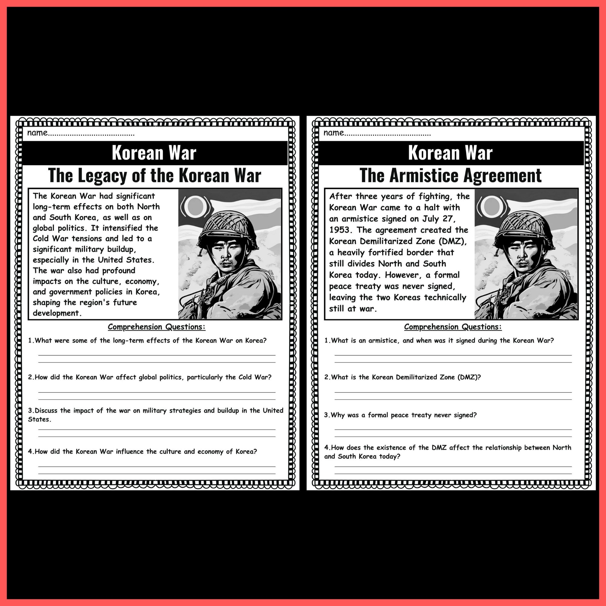 Cold War Reading Comprehension Worksheet