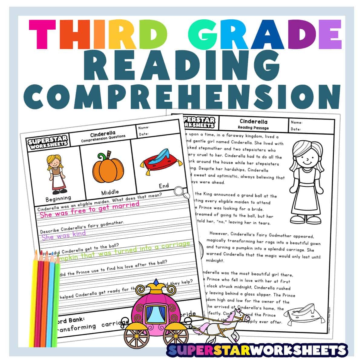 3Rd Grade Reading Comprehension Games Worksheets