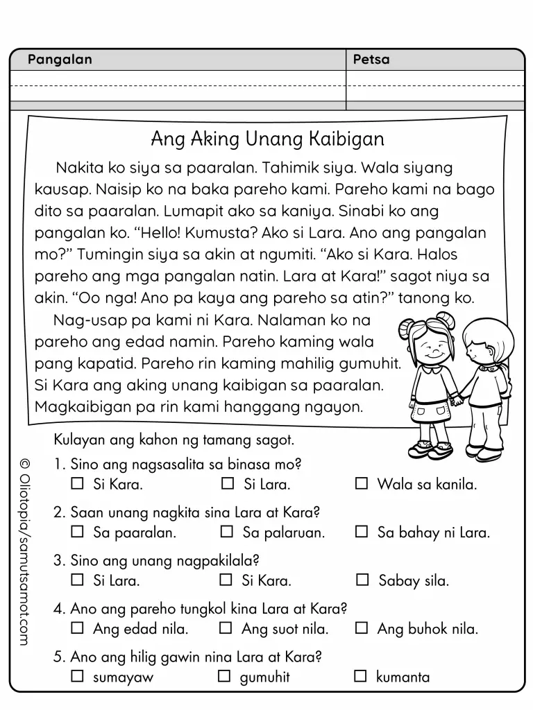 Two Reading Passages Posted Samut samot