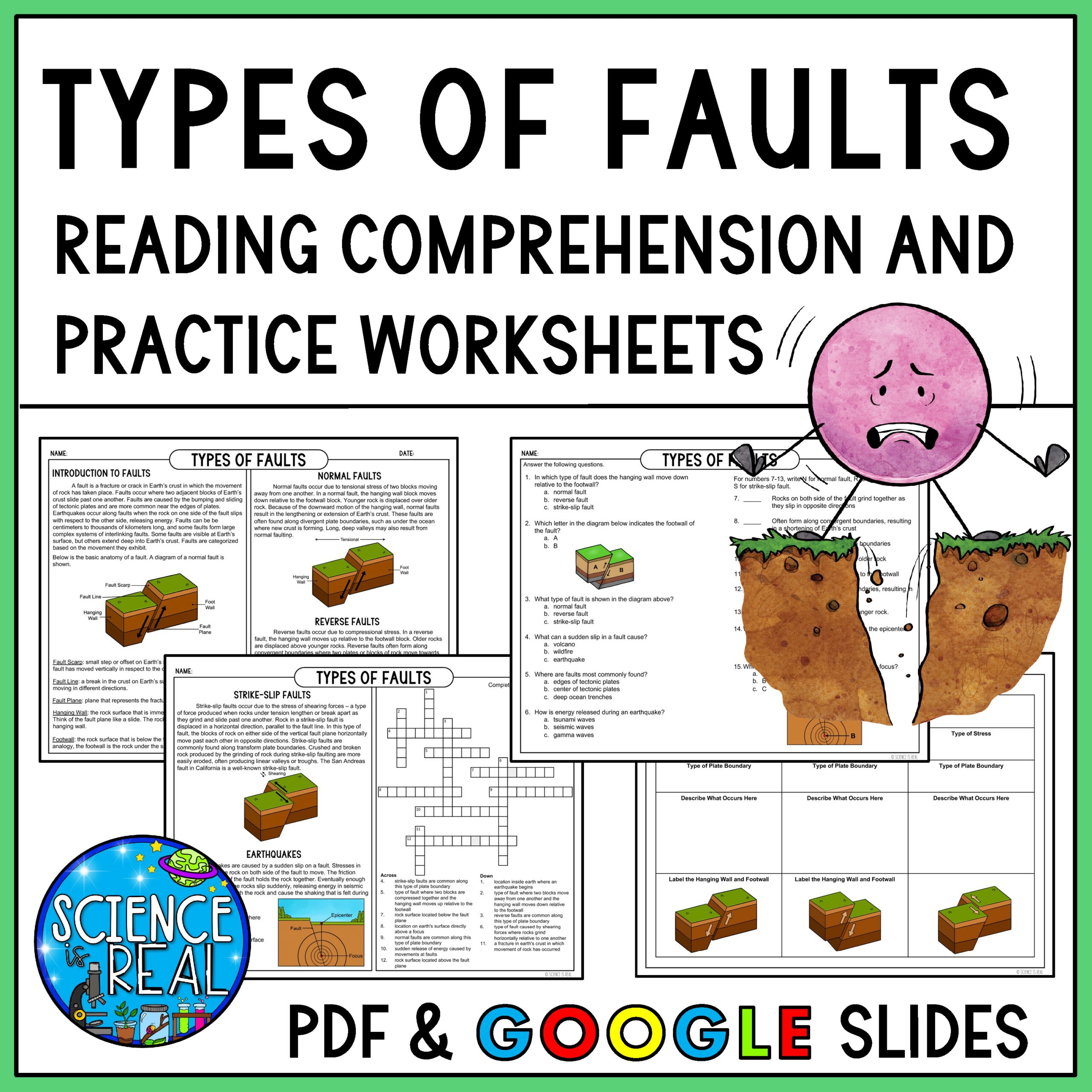 Geology Reading Comprehension Worksheets