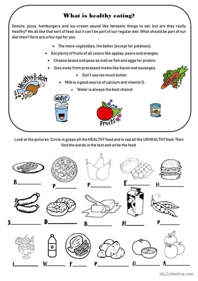 What Is Healthy Eating Reading For English ESL Worksheets Pdf Doc What Is Healthy Eating Reading For English ESL Worksheets Pdf Doc
