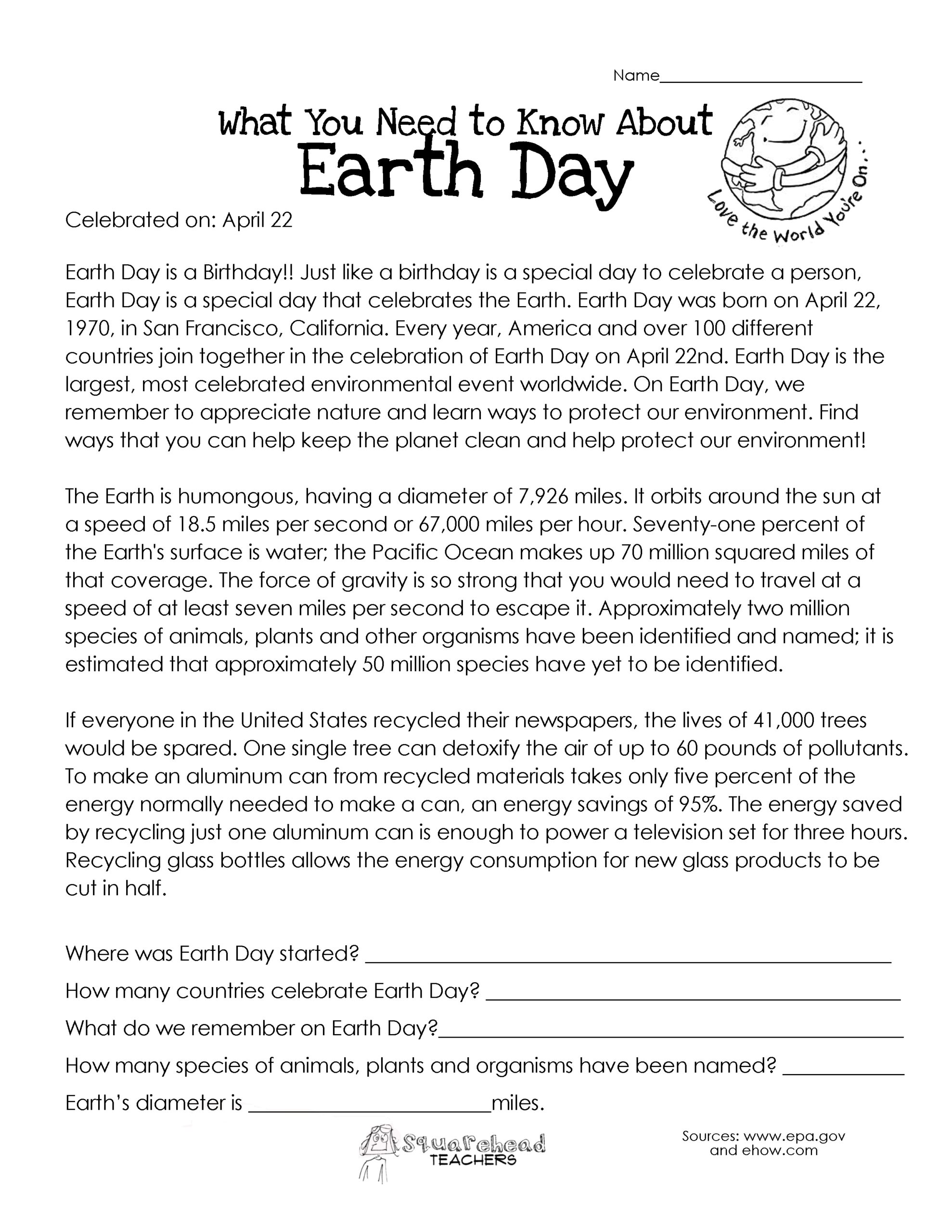 What You Need To Know About Earth Day Squarehead Teachers